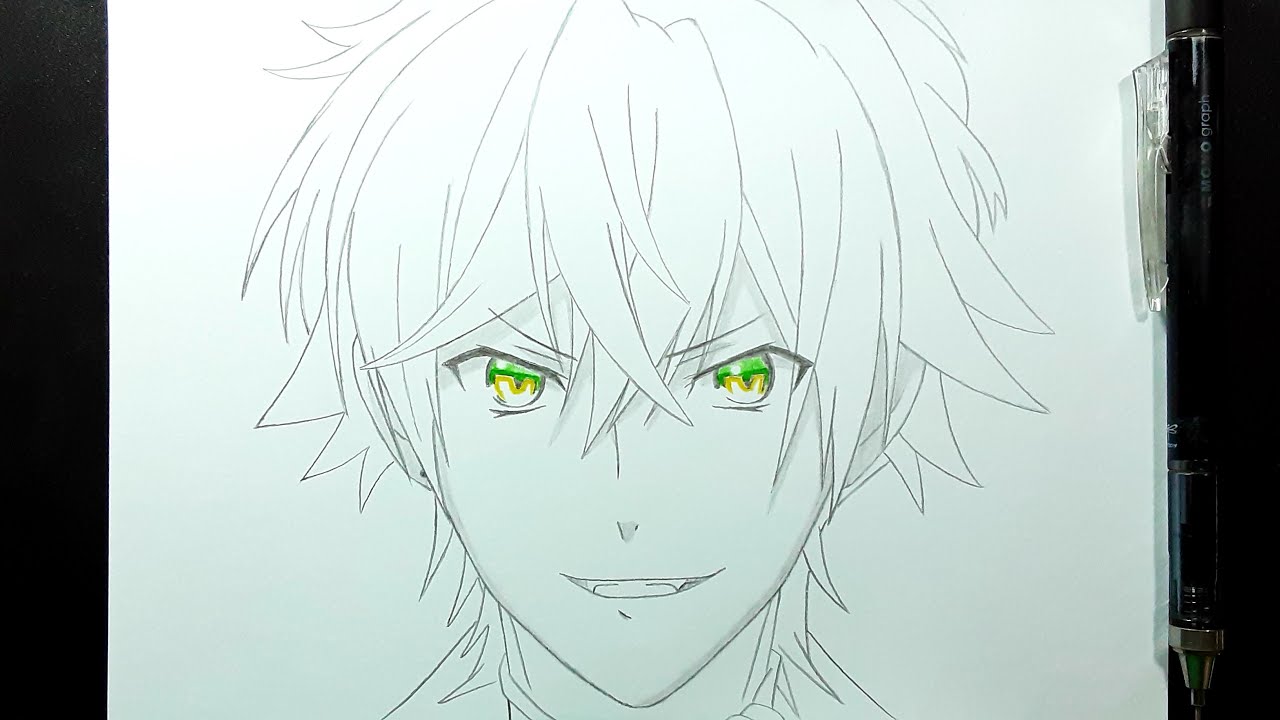 How to draw Ayato Sakamaki | easy anime sketch | step by step