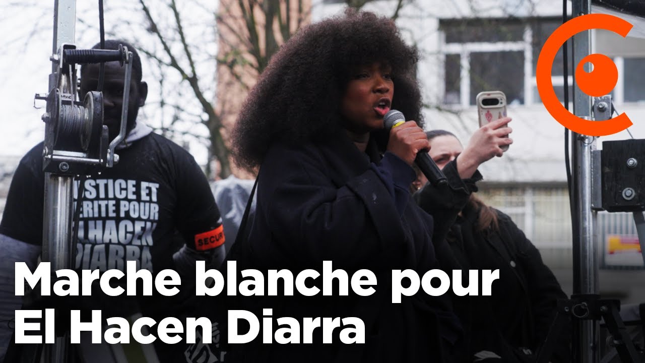 Marche blanche hommage à El Hacen Diarra et contre les violences policières à Paris ce 25 janvier