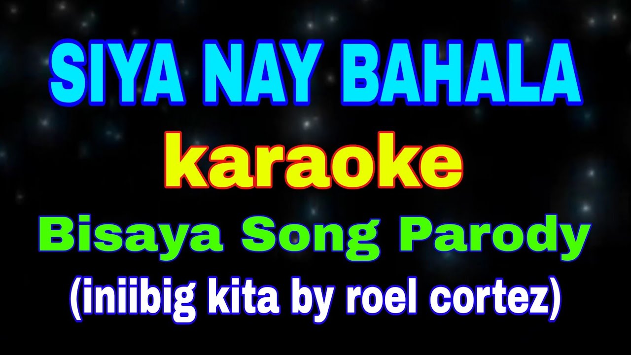 SIYA NAY BAHALA, (karaoke) Bisaya Song Parody, Iniibig kita by Roel Cortez,