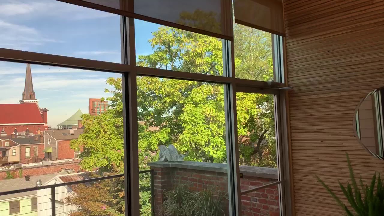 Motorized Commercial Shade Installation by WindowDecor.com