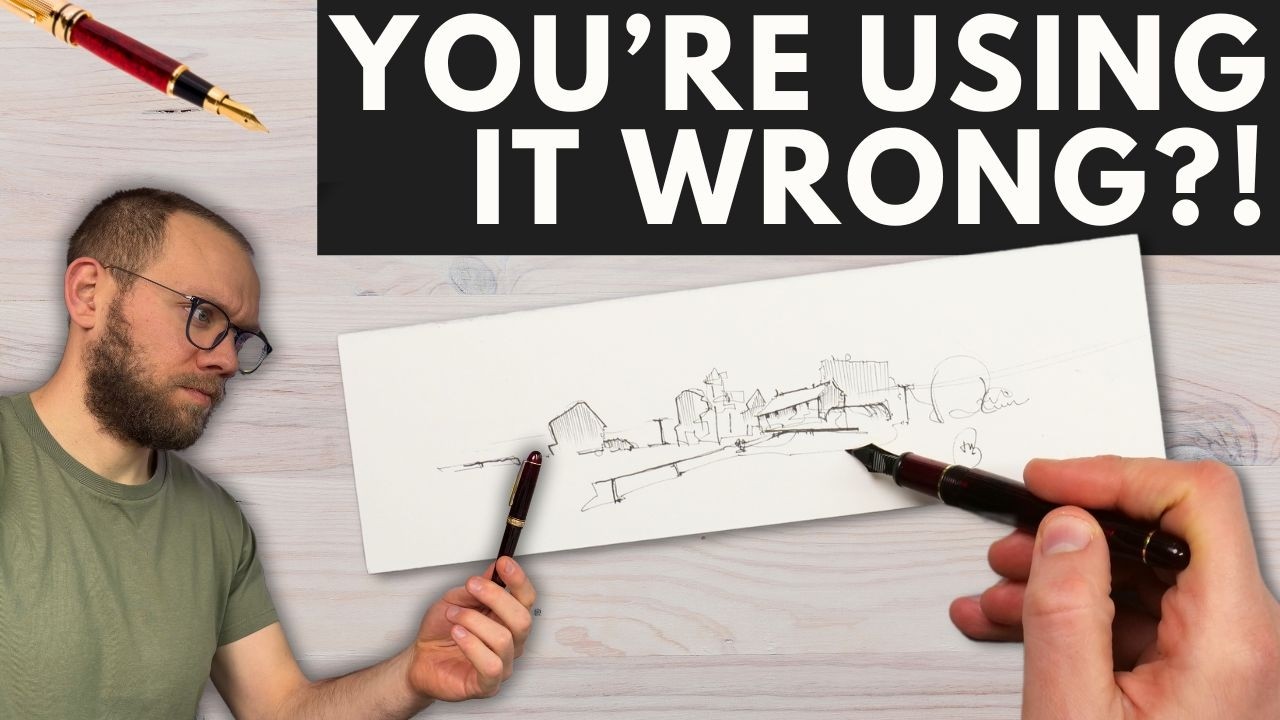 A Simple Technique for Fountain Pen Sketching