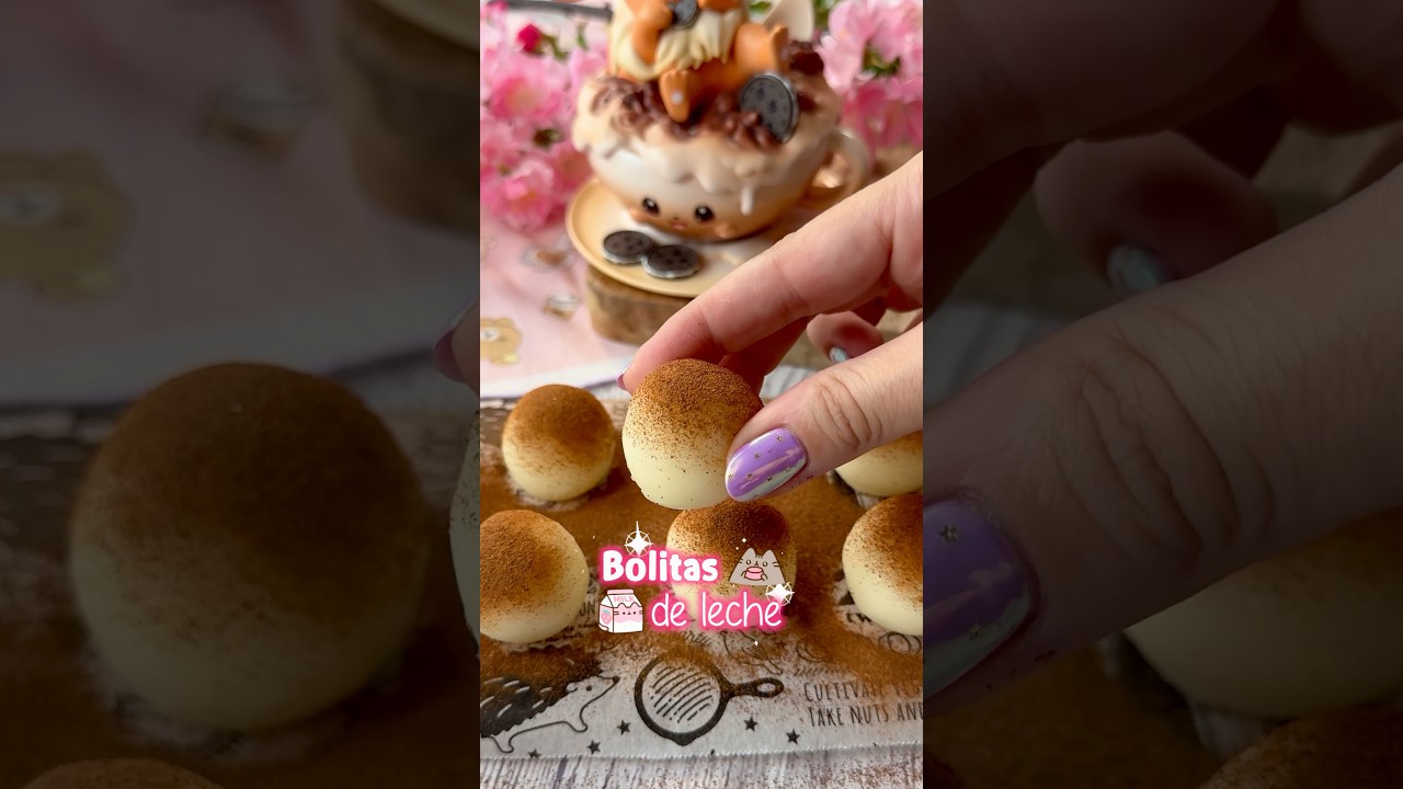Bolitas de leche 🥛 #receta #postressinazucar #recetaspostres