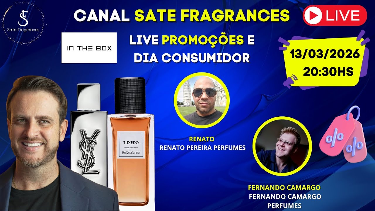 LIVE - IN THE BOX  COM DICAS Para PROMOÇÃO do dia 15/03  @fernandocamargoperfumes  @renatop1986