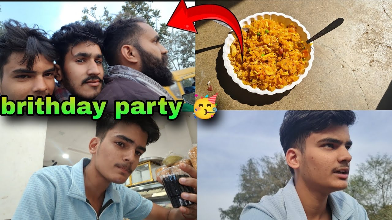 Aaj bhaiya se brithday party leli 😉