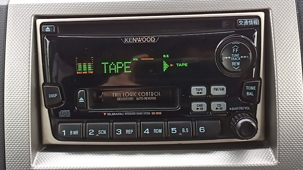 KENWOOD GX-505G 勝手に排出されるカセットデッキの修理【スバル純正カーオーディオ】