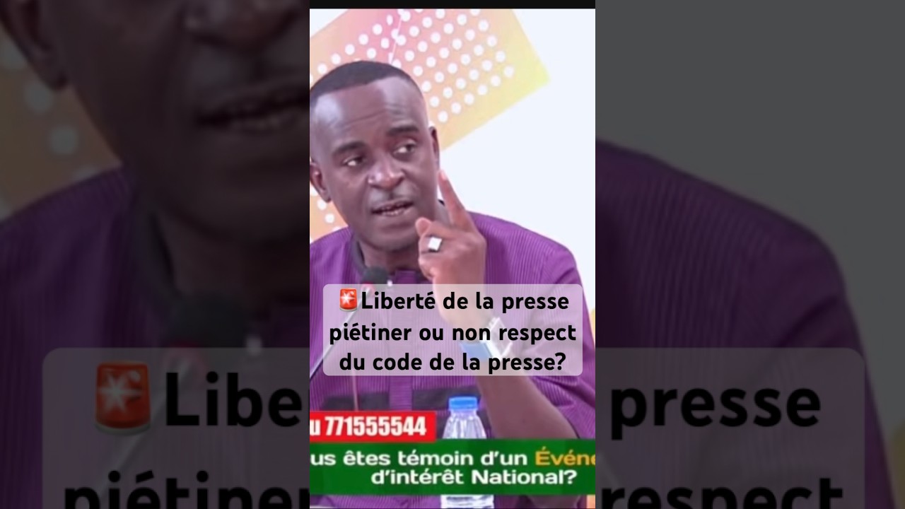 🚨Libert&eacute; de la presse pietiner ou non respect du code de la presse ?