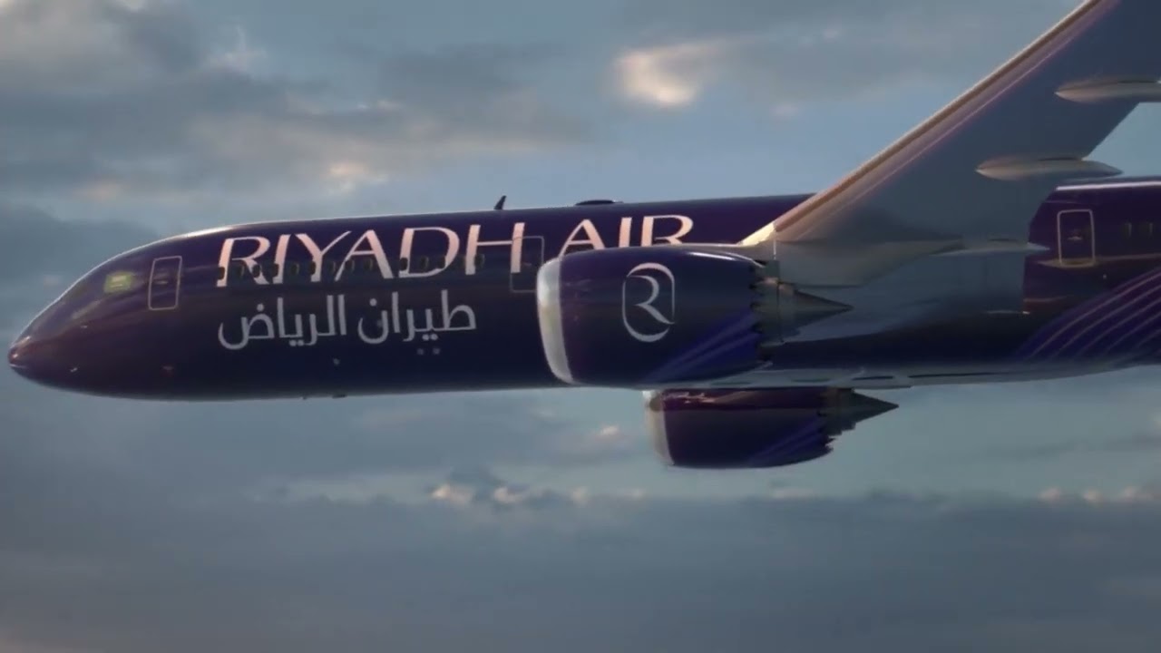 A unique aircraft design with a low-altitude flyby over Riyadh.