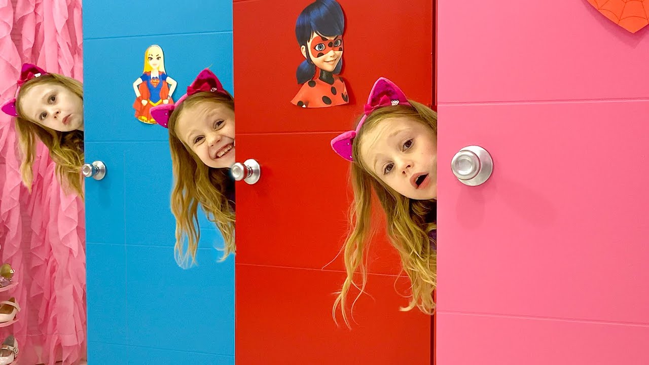 Nastya turns into magical costumes for kids