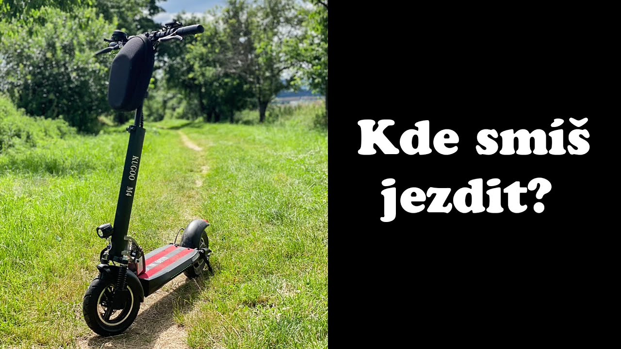 Kde smíš jezdit na elektrické koloběžce? Povídání při jízdě v přírodě.