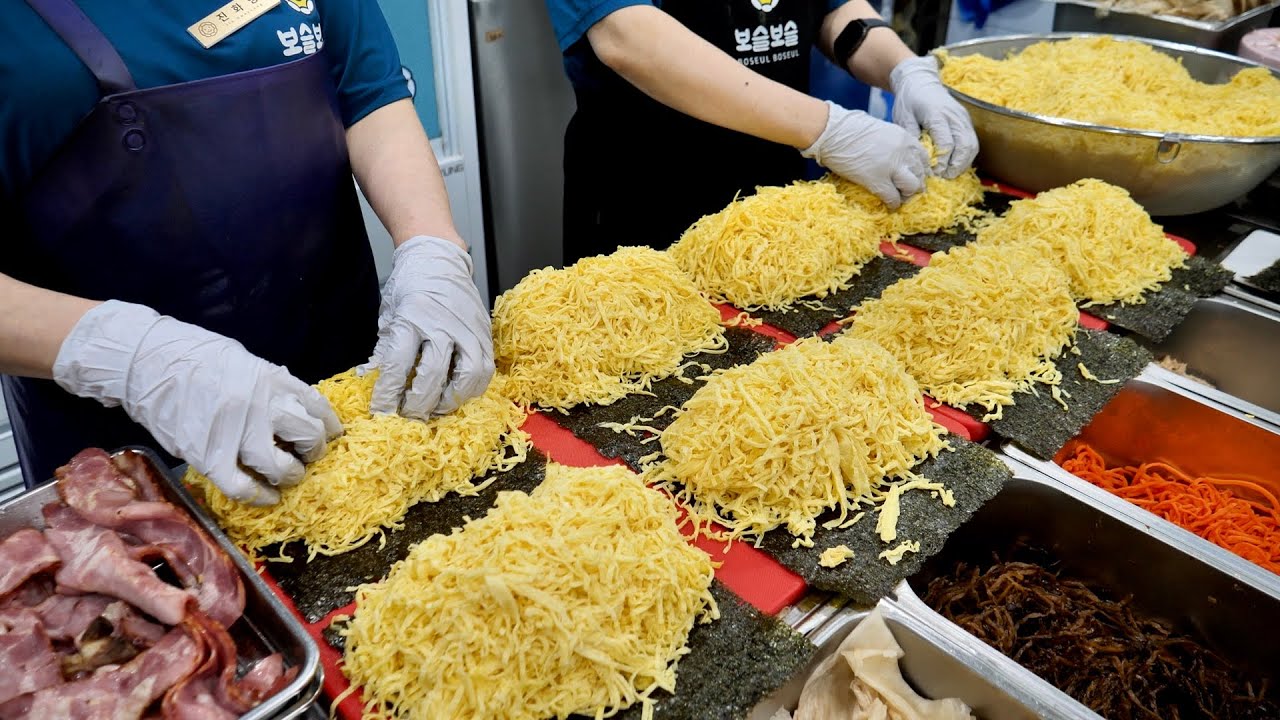 계란이 한가득! 터지지 않는게 신기한? 계란폭탄 김밥, 보기만해도 군침도는 김밥맛집 Best 3 / Korean food kimbap, korean street food