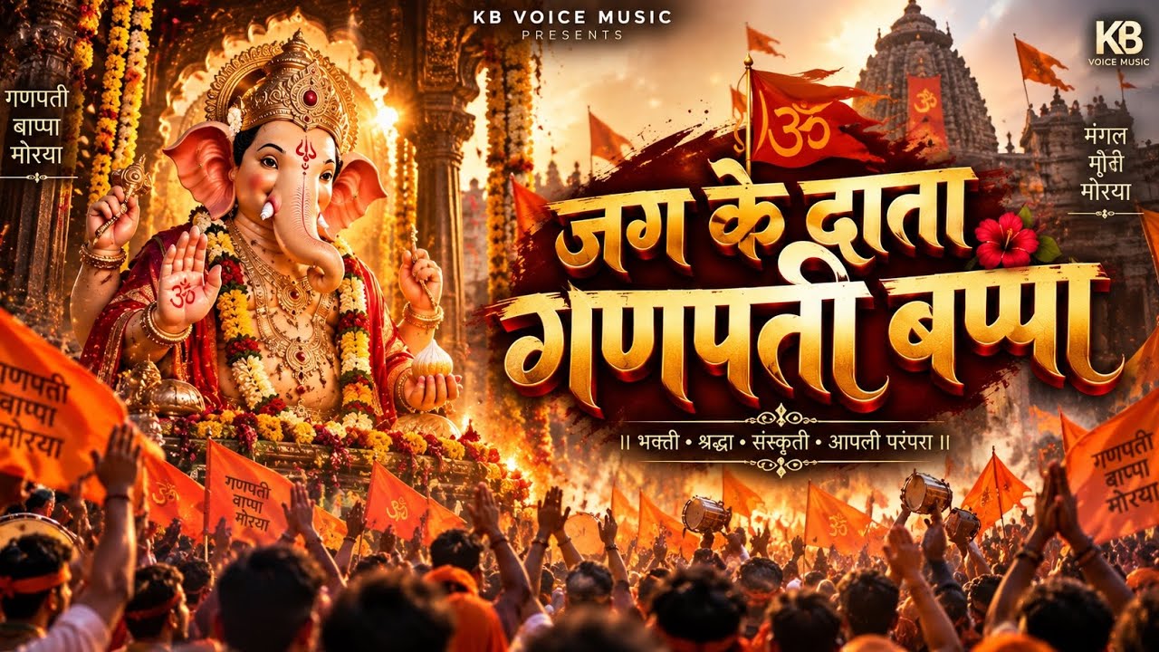 जग के दाता गणपति बप्पा | Ganpati Bappa | KB Voice ( Kartiki Barge ) | Ganpati New Song 2025