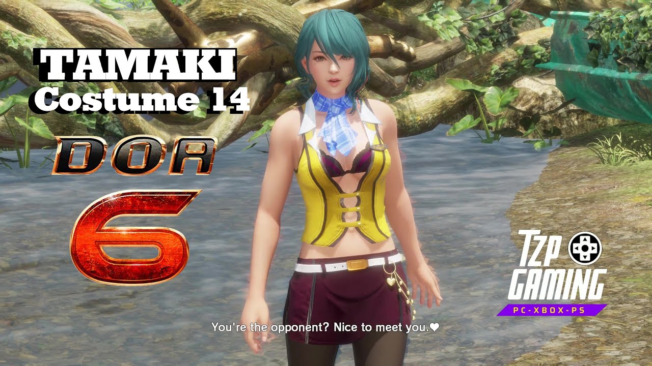 DOA6 Tamaki Costume 14 vs Hayabusa - Lost Paradise - PC Gameplay 4K 60FPS