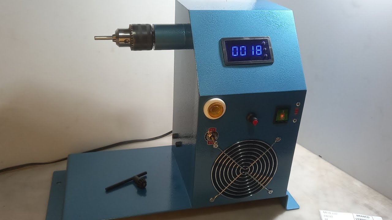 bobinadeira com velocidade variável de 0/670 rpms