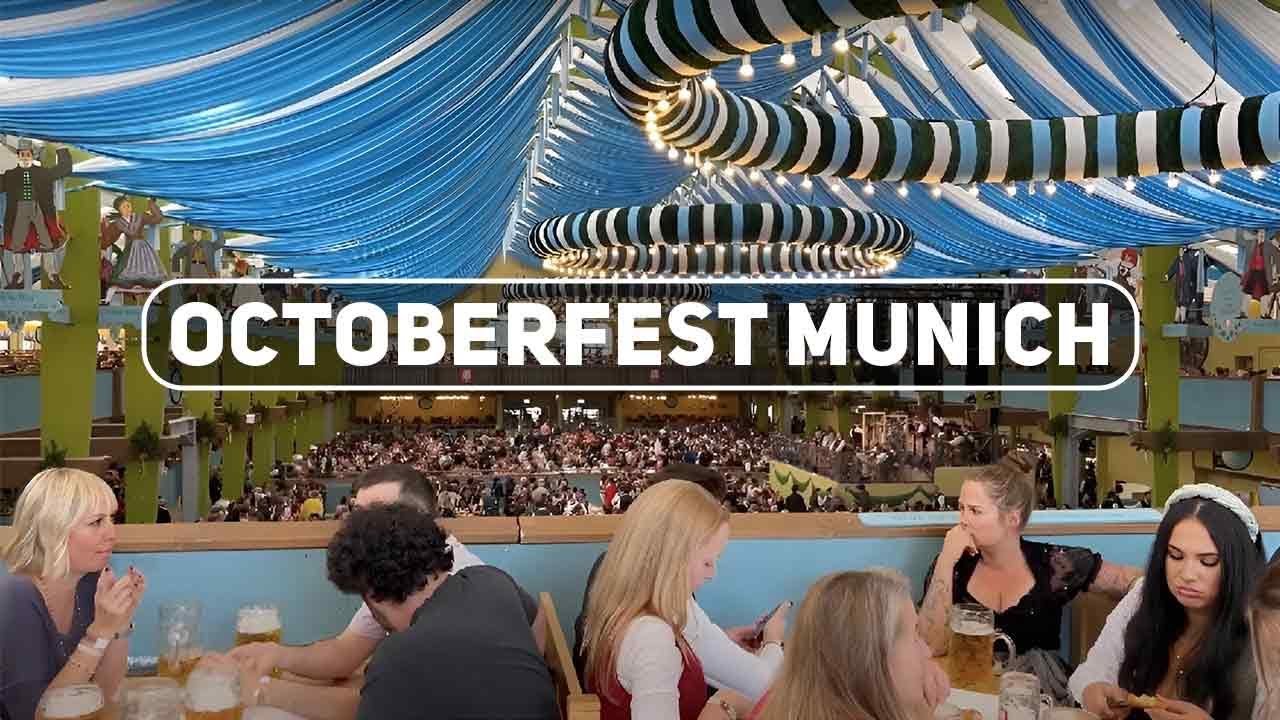 Oktoberfest Walking Tour — Munich’s Daytime Celebration in 4K. Authentic Bavarian Atmosphere.