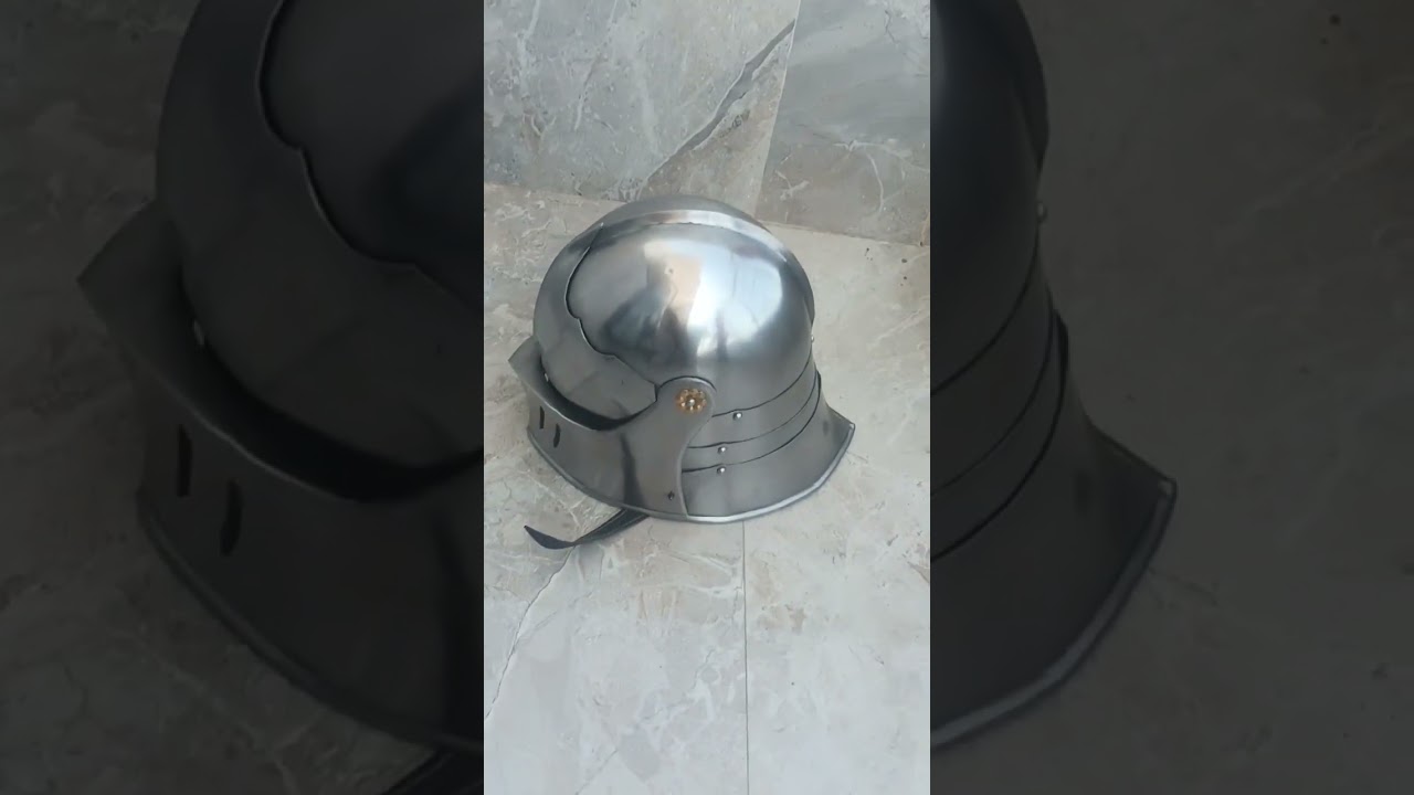 sallet long neck helmet 18 guage collectible