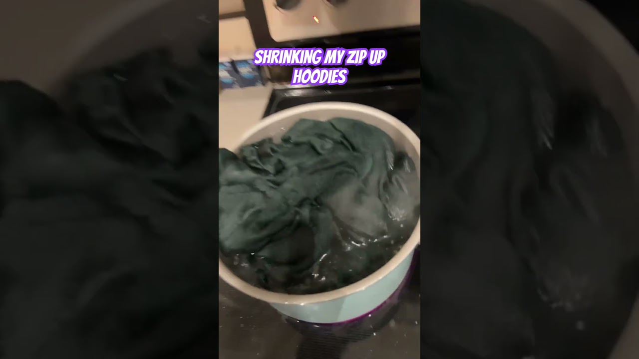 Shrinking my hoodies #iconicthenewwave