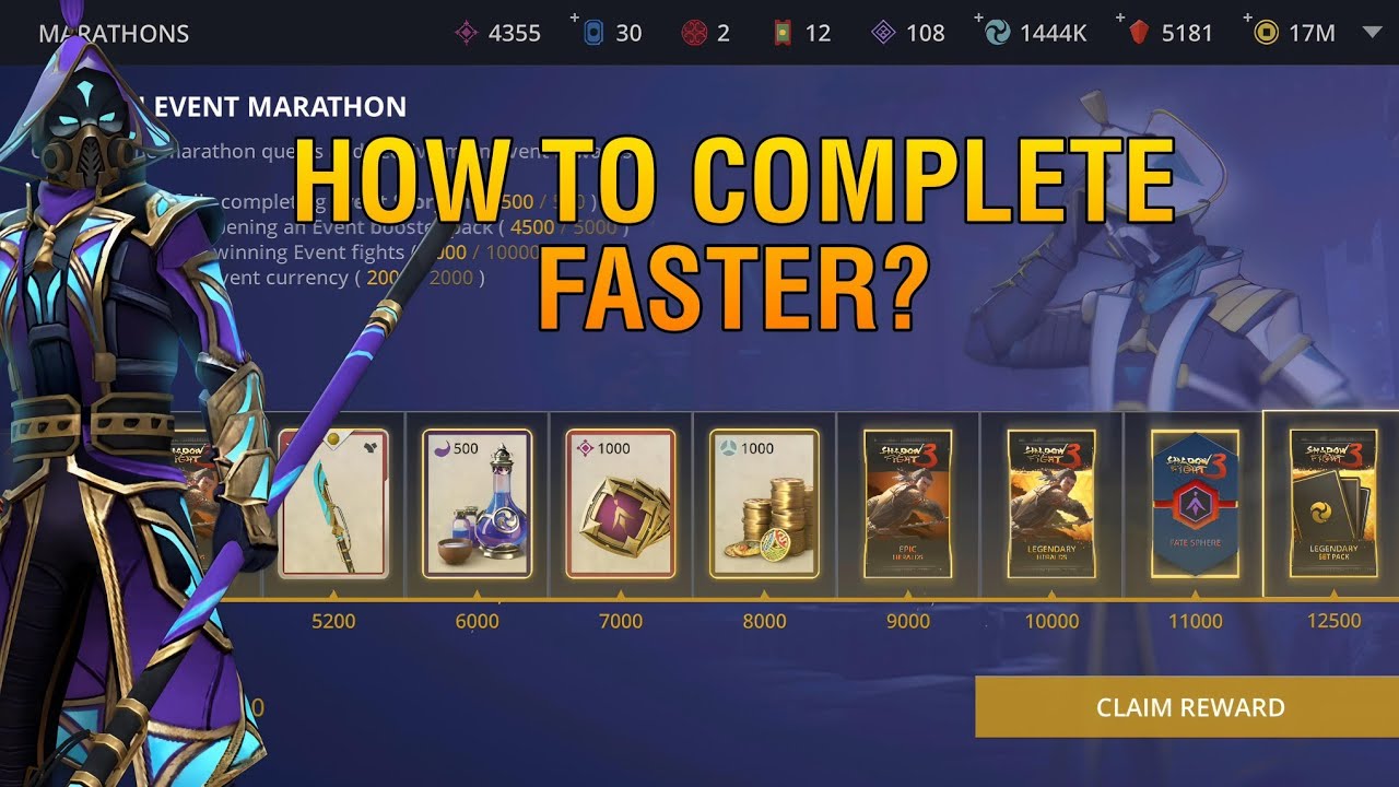 Shadow fight 3: How to complete golden event marathon faster for liberator set