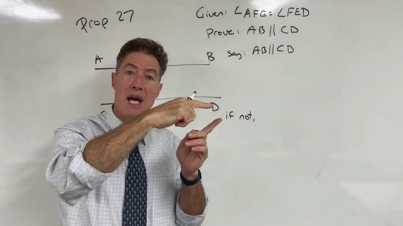 Euclid's Elements: Book 1, Prop 27