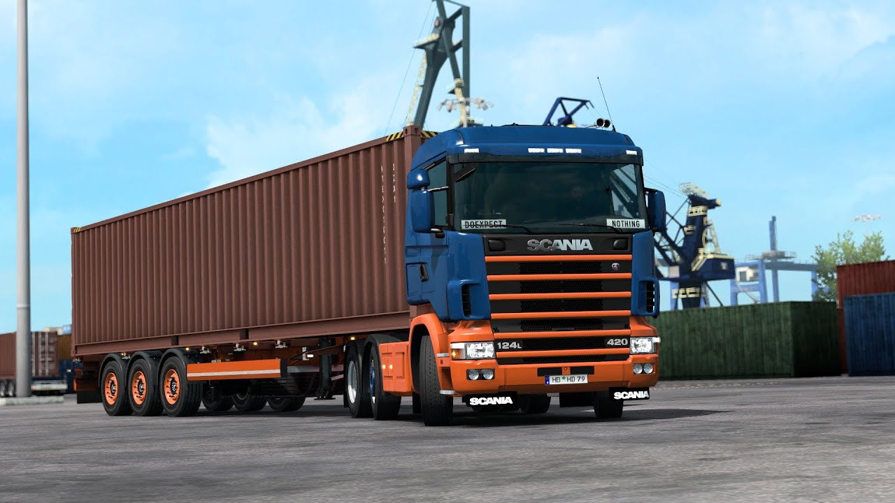 ETS2 1.35 ProMods 2.41 Scania 124L  Bremerhaven - Kolding