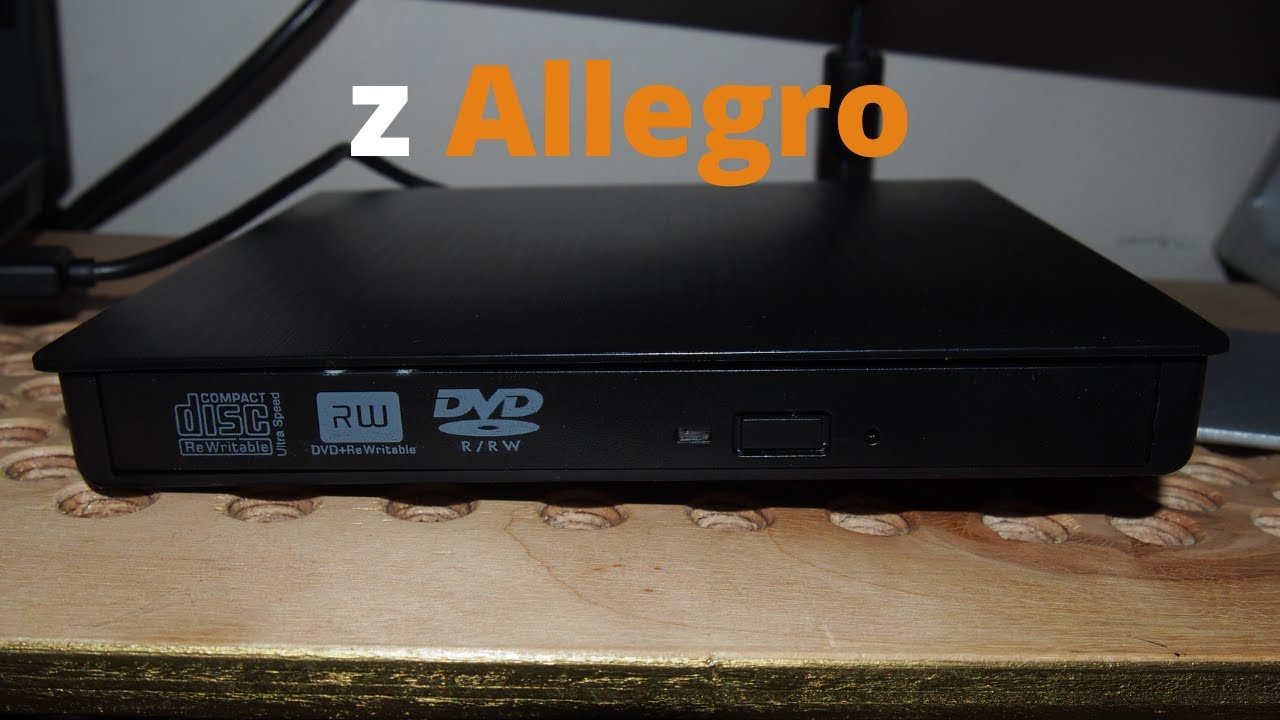 Test napędu CD-R DVD-RW USB 3.0 z Allegro