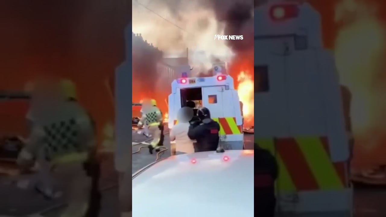 Protesters set CARS ON FIRE after Belfast stabbing by asylum seeker #foxnews #news #us #fox