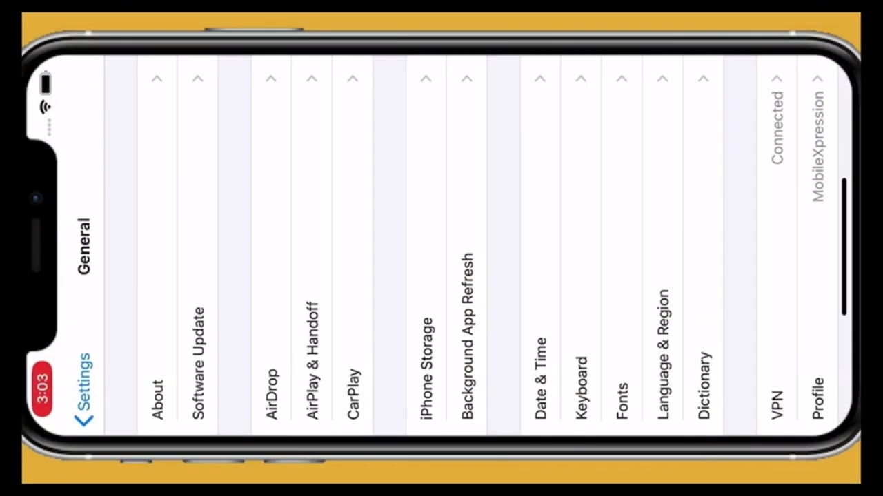 Mobile expression for iPhone installation