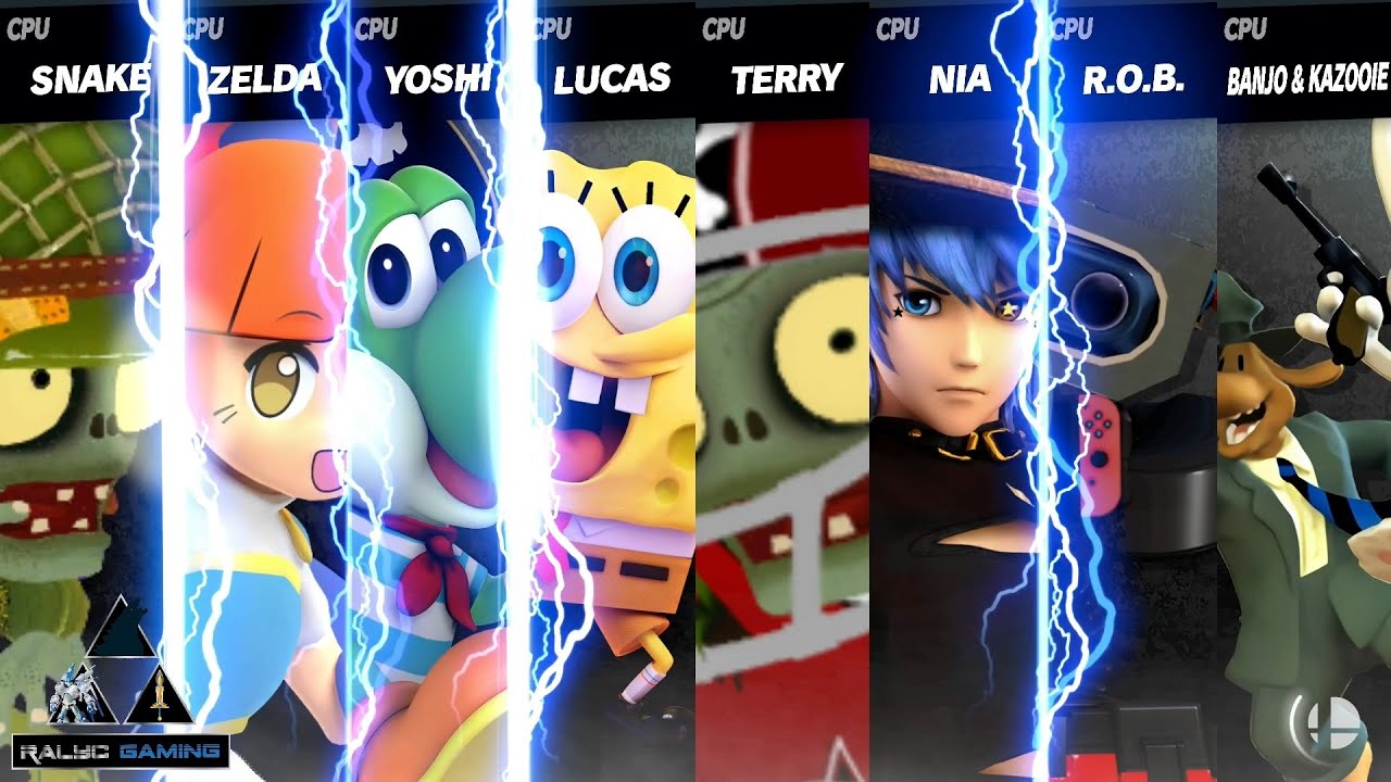 Foot Soldier vs Arle vs Yoshi vs SpongeBob vs All-Star vs Marth vs ROB vs Sam & Max