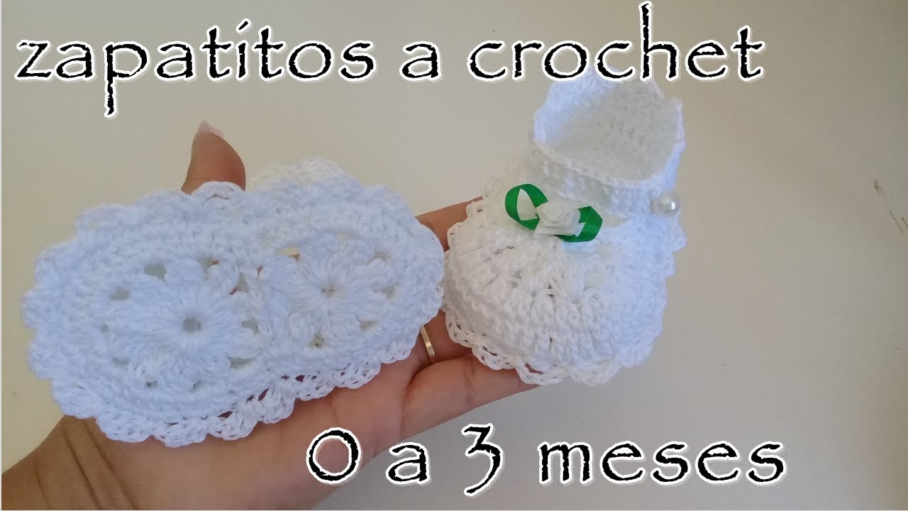 zapatitos a crochet bebé