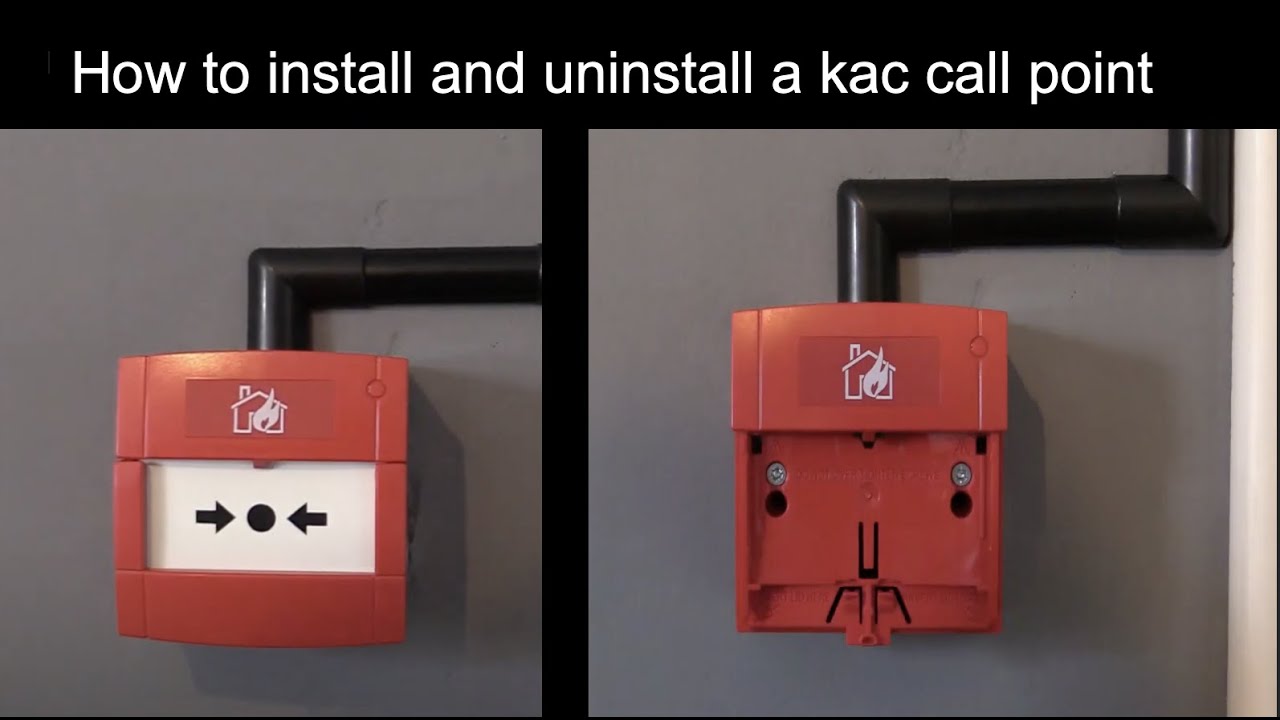 how to uninstall and install a Kac call point