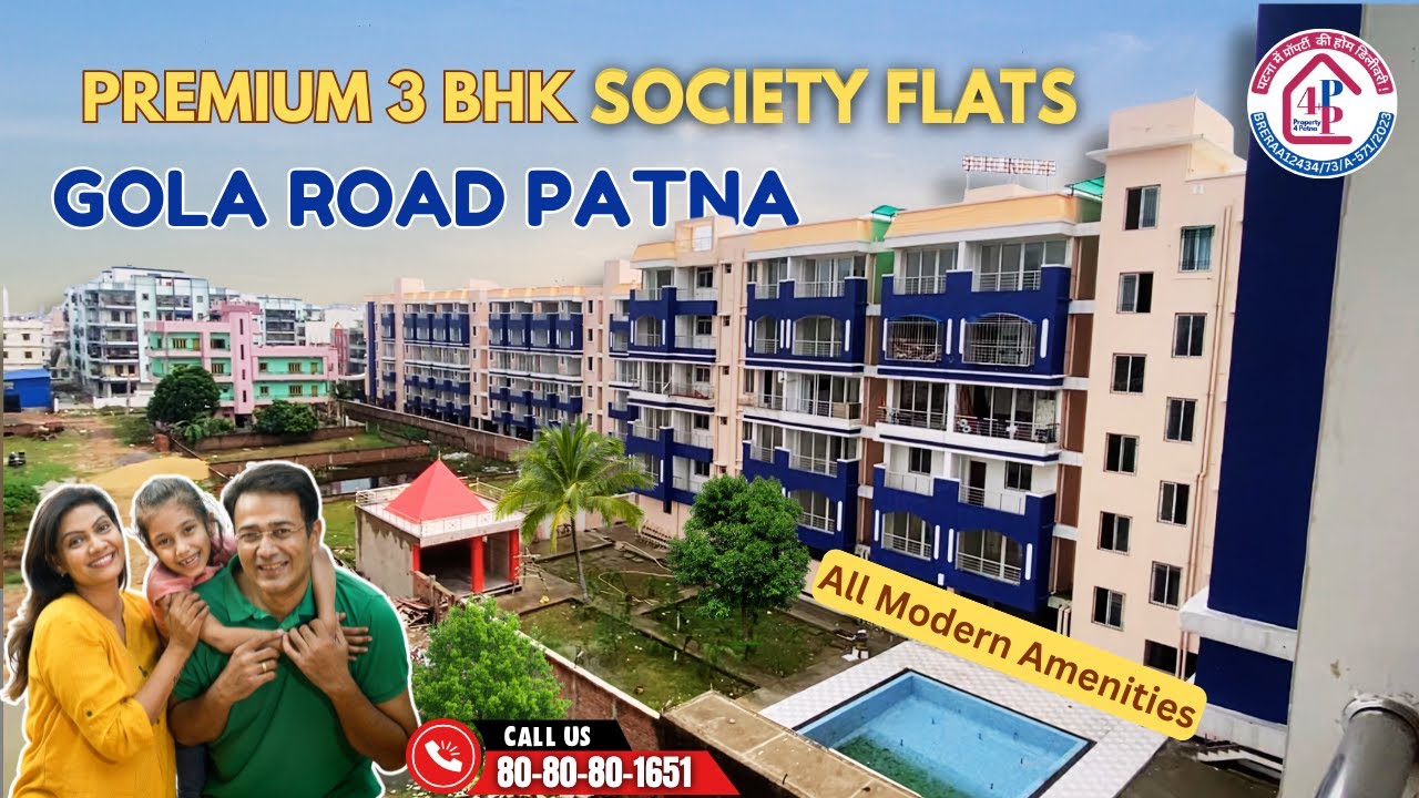 Premium 3 BHK Flats in Society | Ready To Move Flats in Patna 📞 8080801651