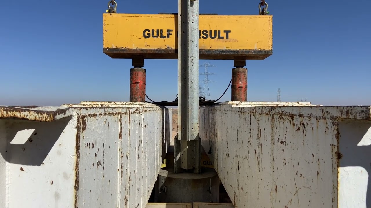 Uplift load test for FT-2 type foundation.