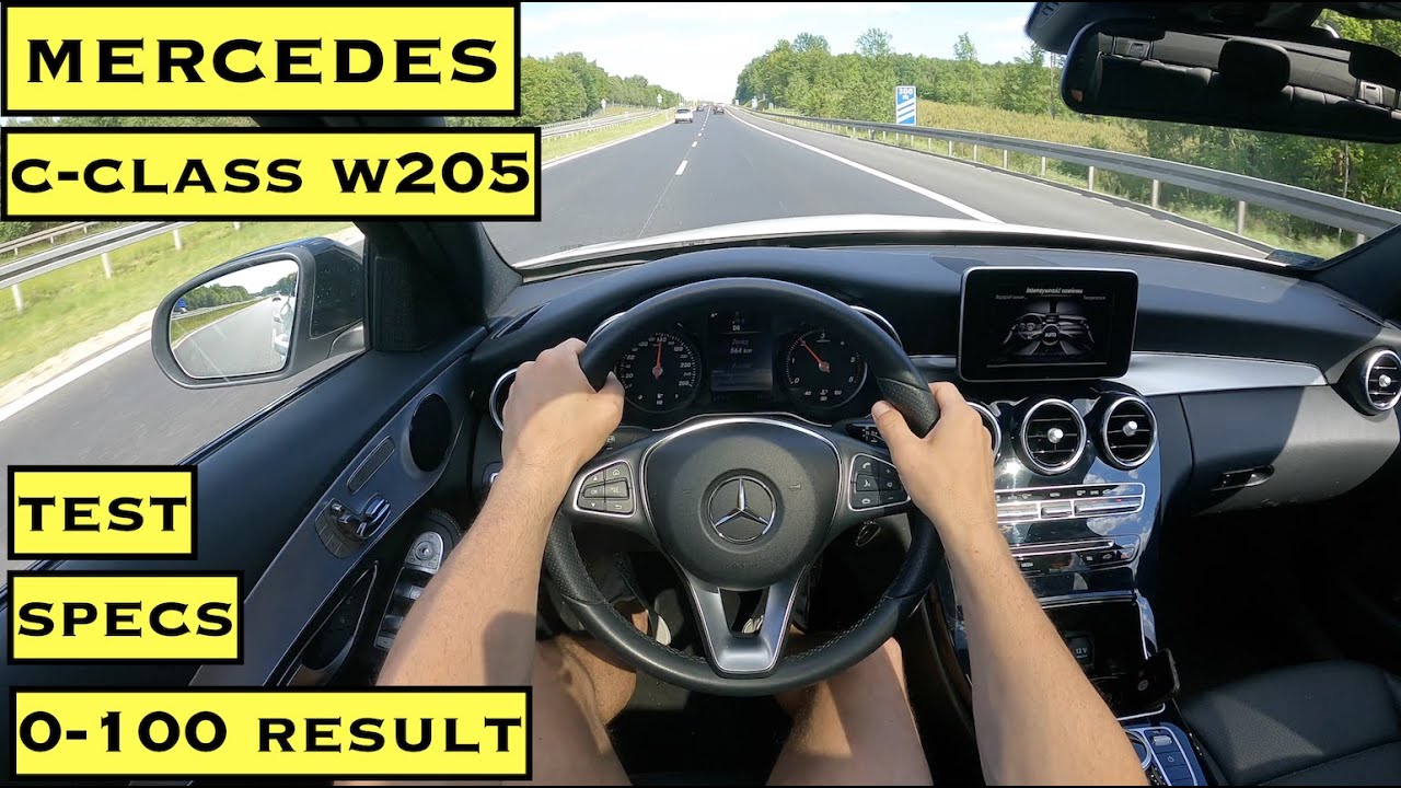 2017 Mercedes C220d W205 170HP 4MATIC | POV TEST DRIVE | SPECS | FUEL CONS. | 0-100