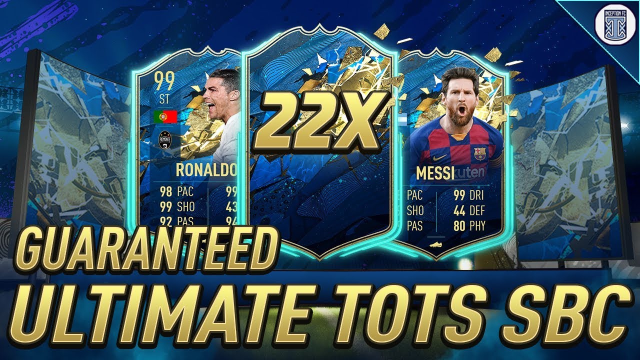 WE PACKED 99 RONALDO AND 99 DE BRUYNE! - 22 GUARANTEED ULTIMATE TOTSSF PACKS - FIFA 20 ULTIMATE TEAM