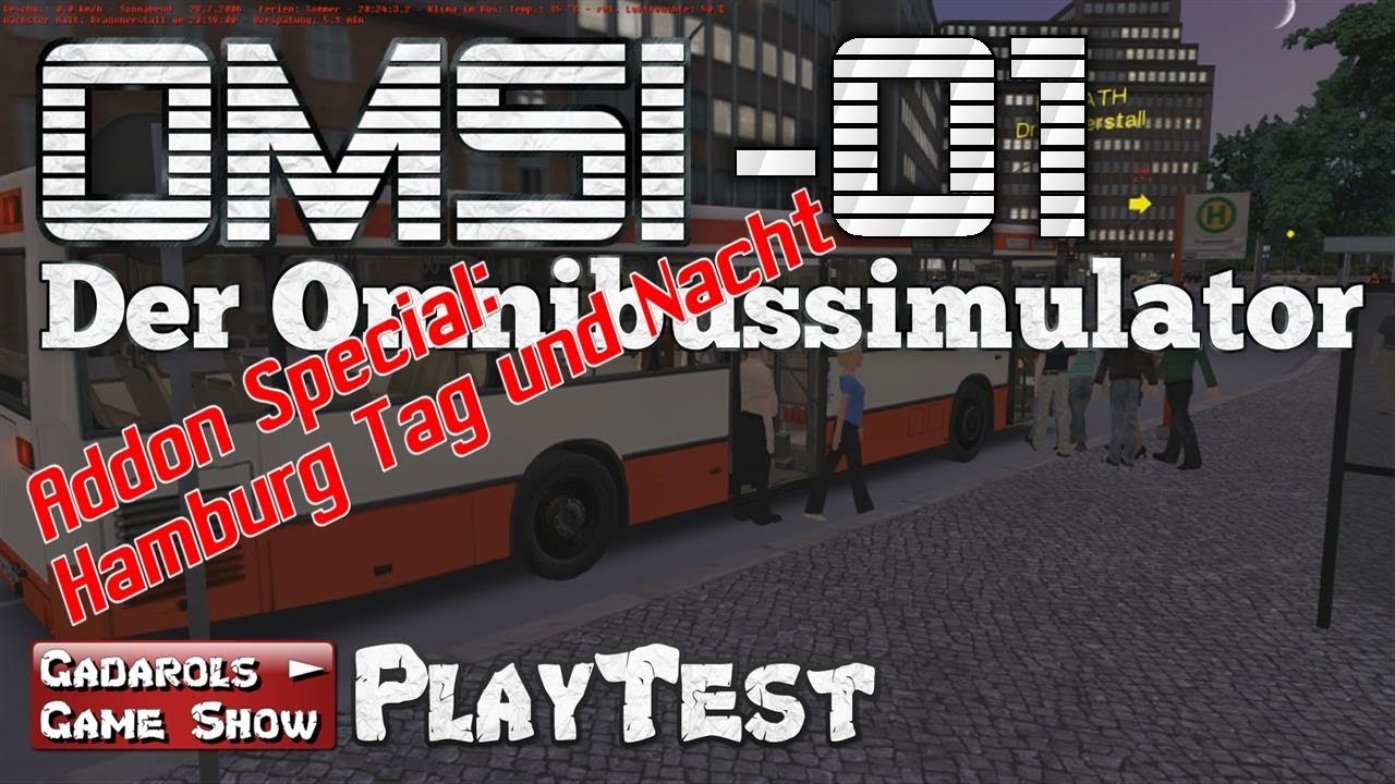 OMSI Hamburg Tag und Nacht #01 Addon Spezial Omnibus Simulator deutsch HD Let's Play