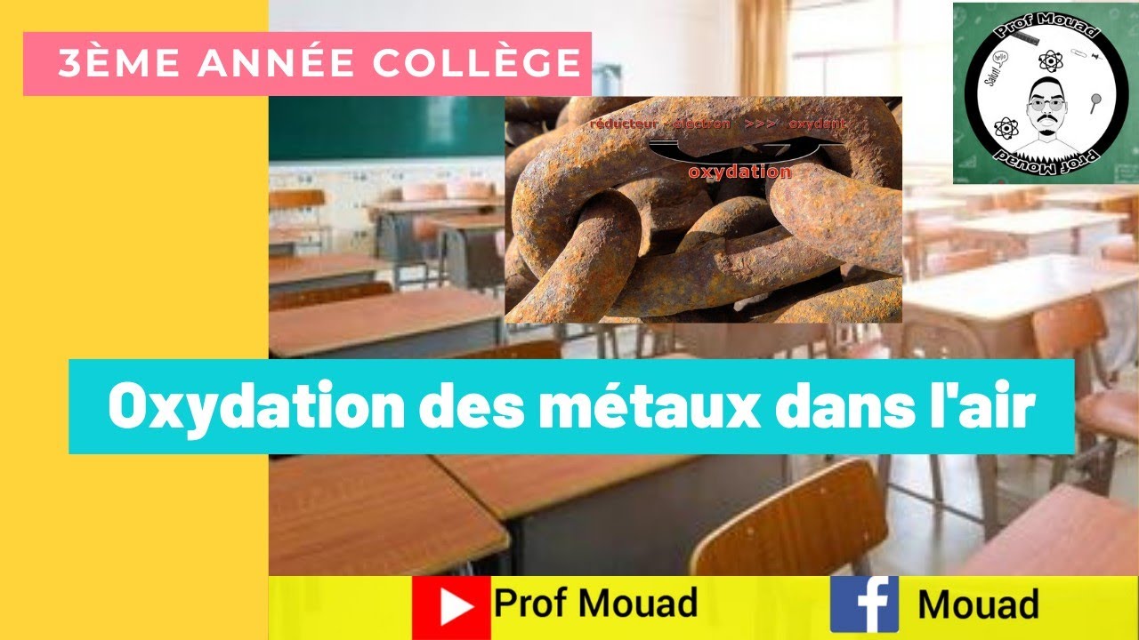 Oxydation de quelques métaux dans l'air (Cours complet)