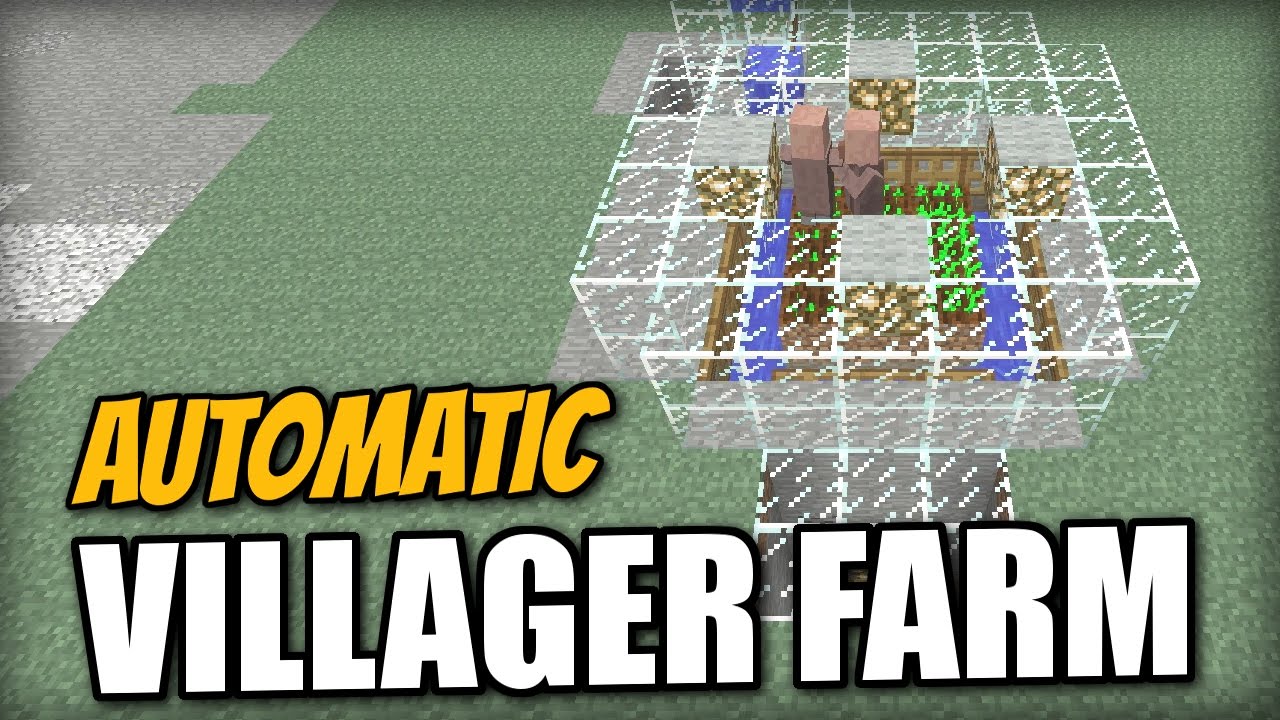 Minecraft PS4 -  AUTOMATIC VILLAGER FARM - Tutorial ( MCPE / XBOX / PS3 / WII U )