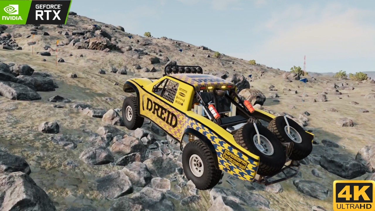 Realistic Offroad Drive Through Mountain Crawl - BeamNG Drive - Ultra Impressive Gameplay 4K 60FPS