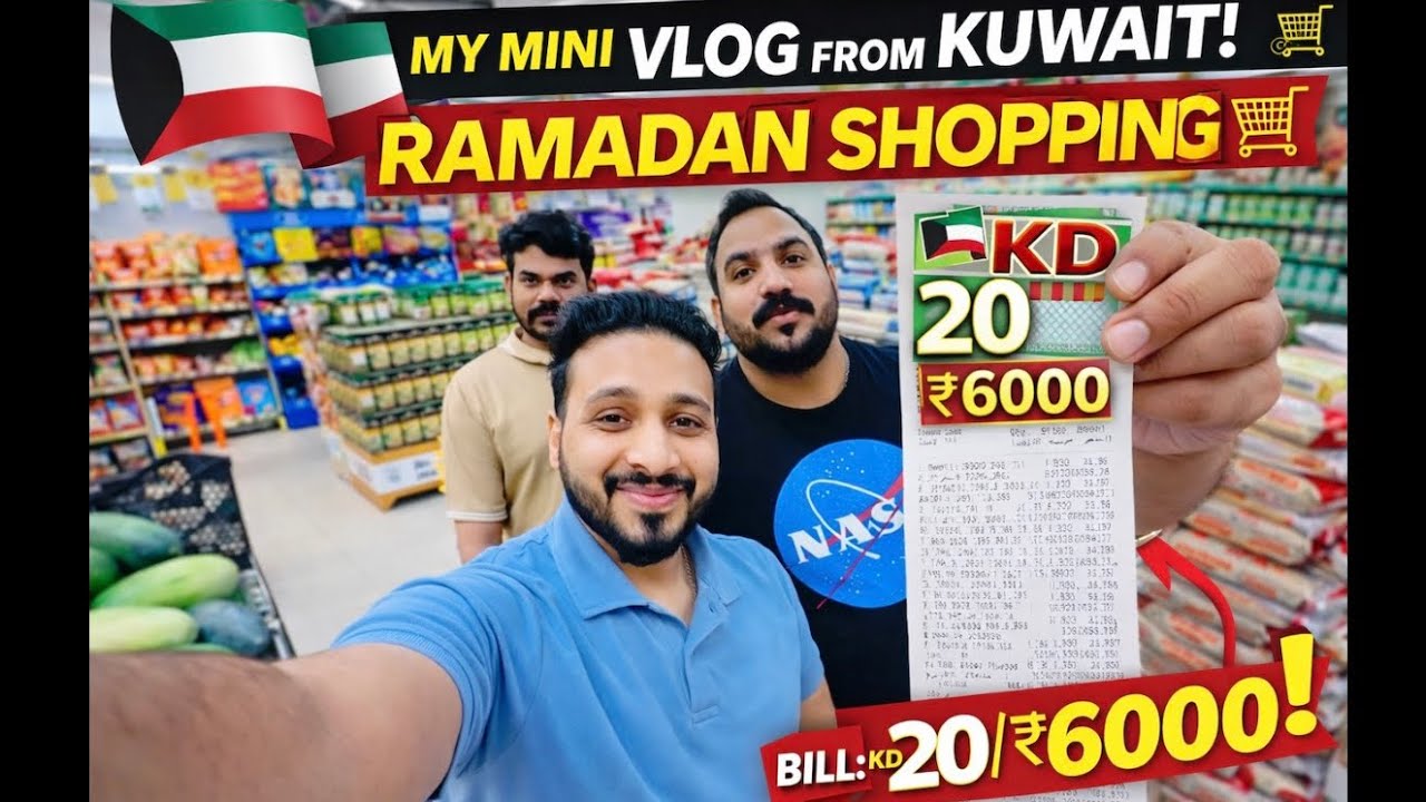 Kuwait 🇰🇼 Nesto Ramadan Shopping 🛒 | 20 KD Bill 😱 Indian Price ₹6000? Mini Vlog #Kuwait #explore 