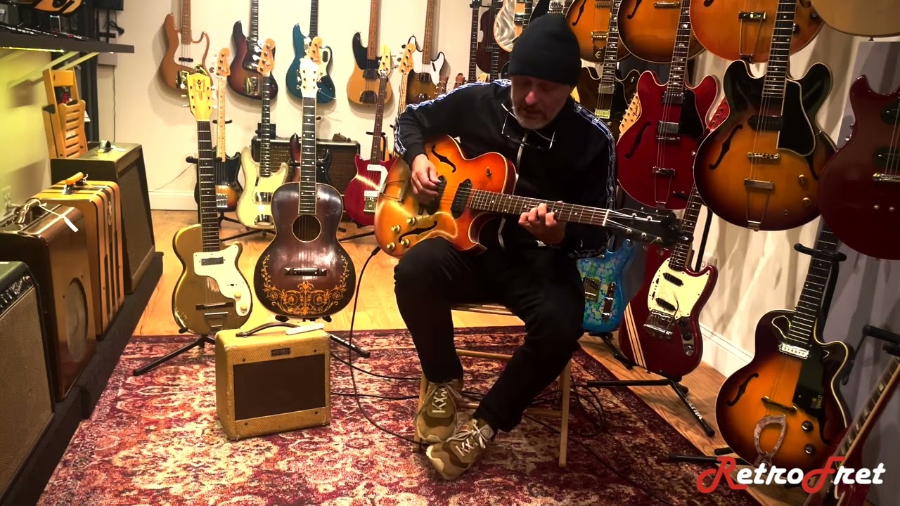 Marc Ribot Playing his 1962 Gibson ES-125TDC at Retrofret. (Sold)