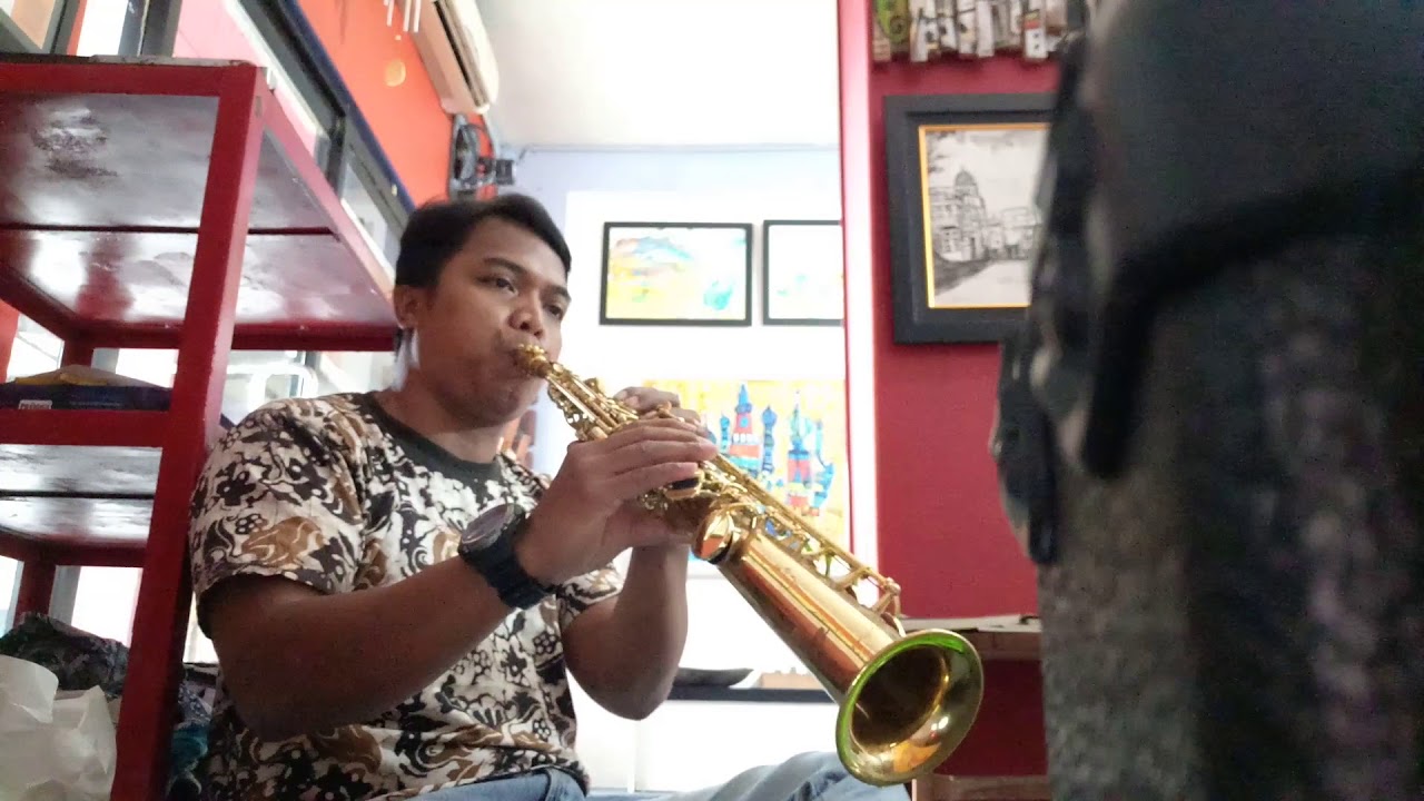 What a wonderful world reggae version cover by kak toto ( soprano saxophone )