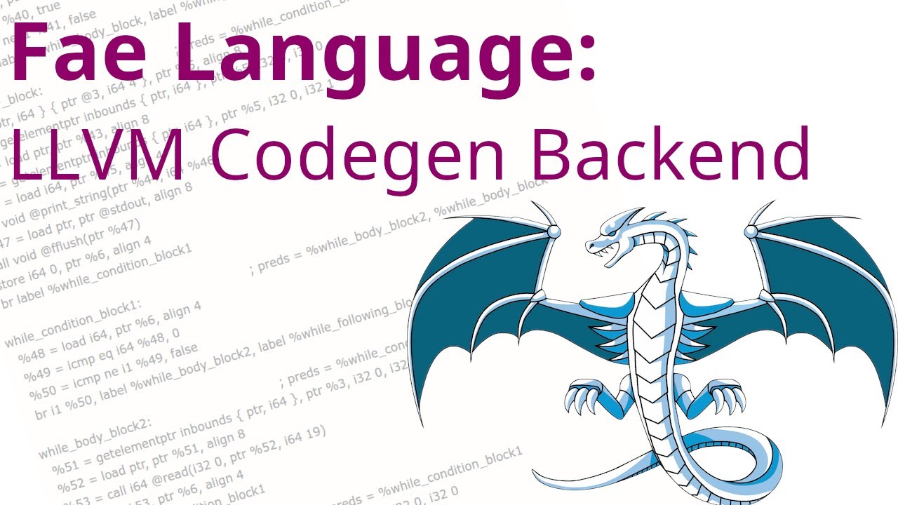 Using my compiler's new LLVM backend