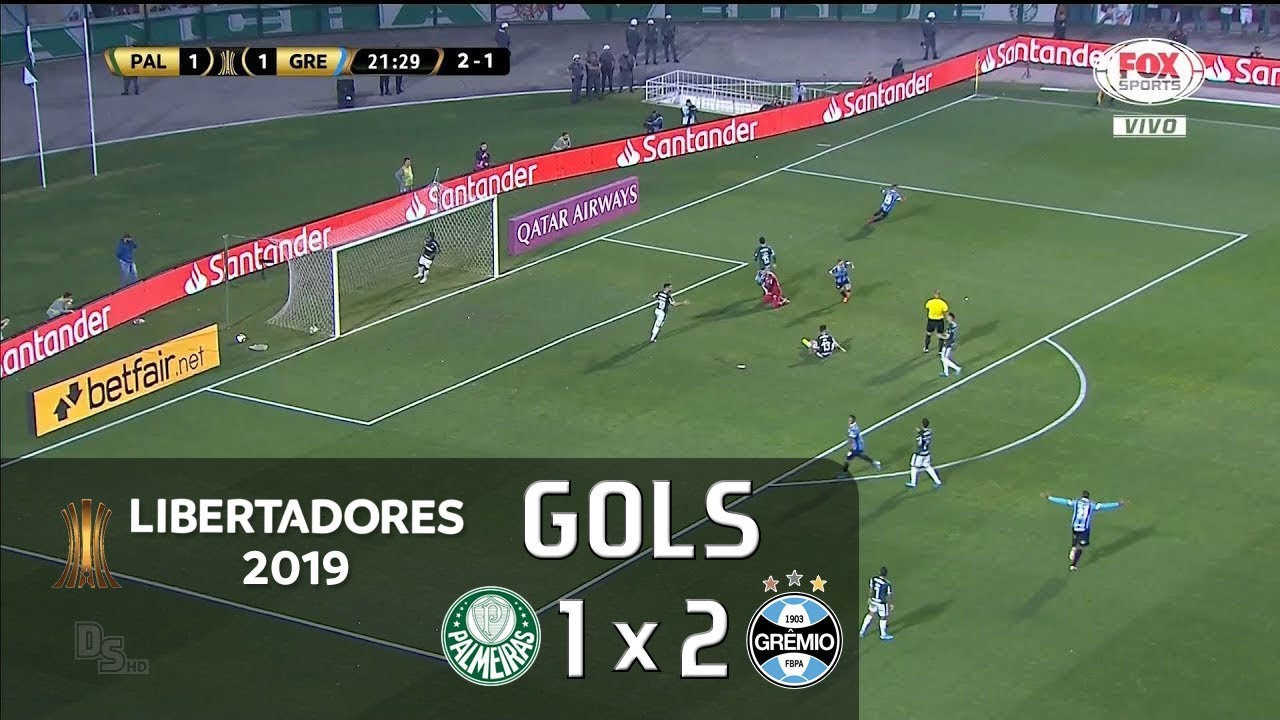 Gols - Palmeiras 1 x 2 Grêmio - Libertadores 2019