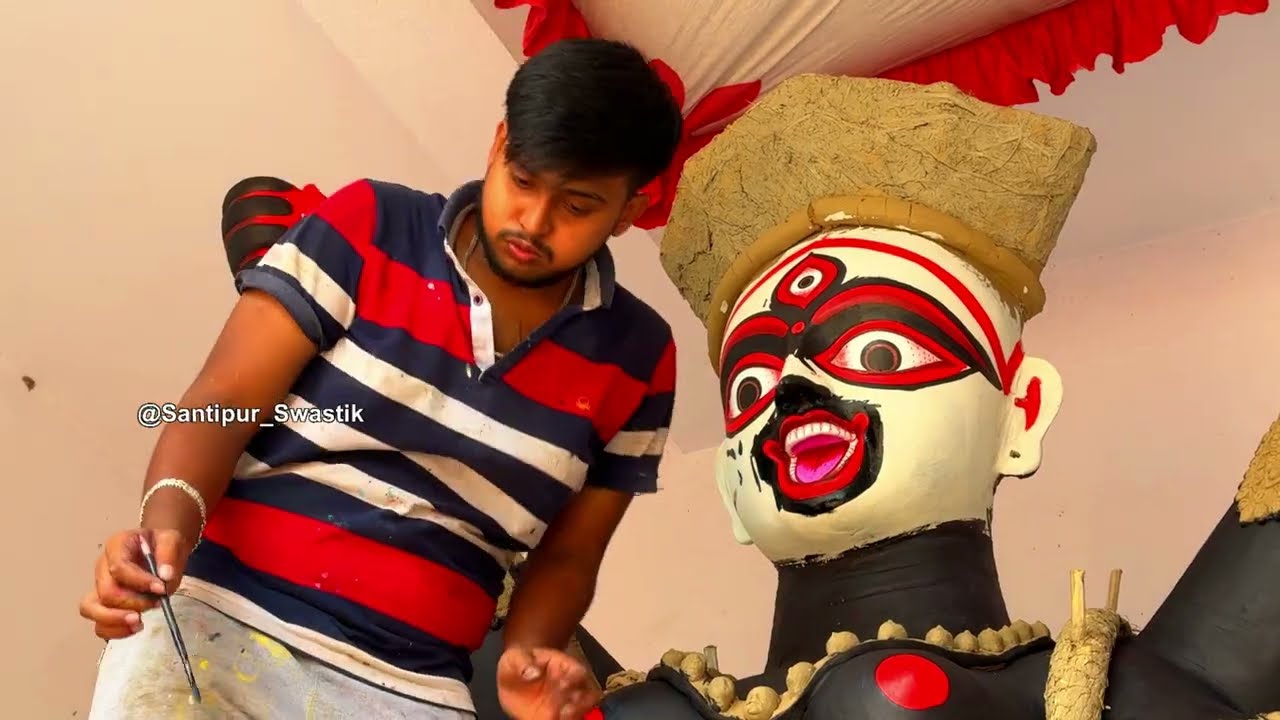 Santipur BAMA Kali Puja || শান্তিপুর বামা কালী প্রস্তুতি  2024 #kali