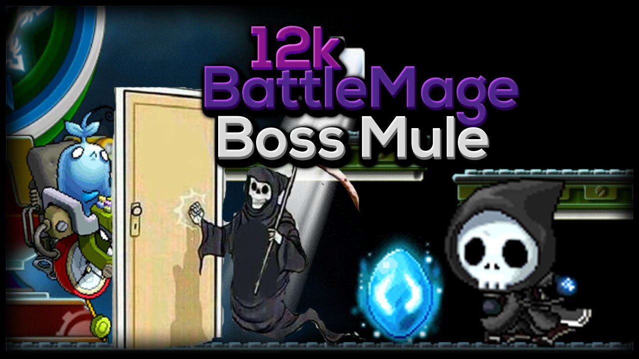 [Maplestory Reboot] 12k Battle Mage Boss Mule | Lvl 1 Nodes | ~1b Mesos in ~30min
