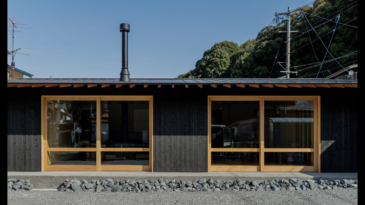 岐阜市　金華山麓の平屋 | アトリエ永日 | 焼杉のおうち