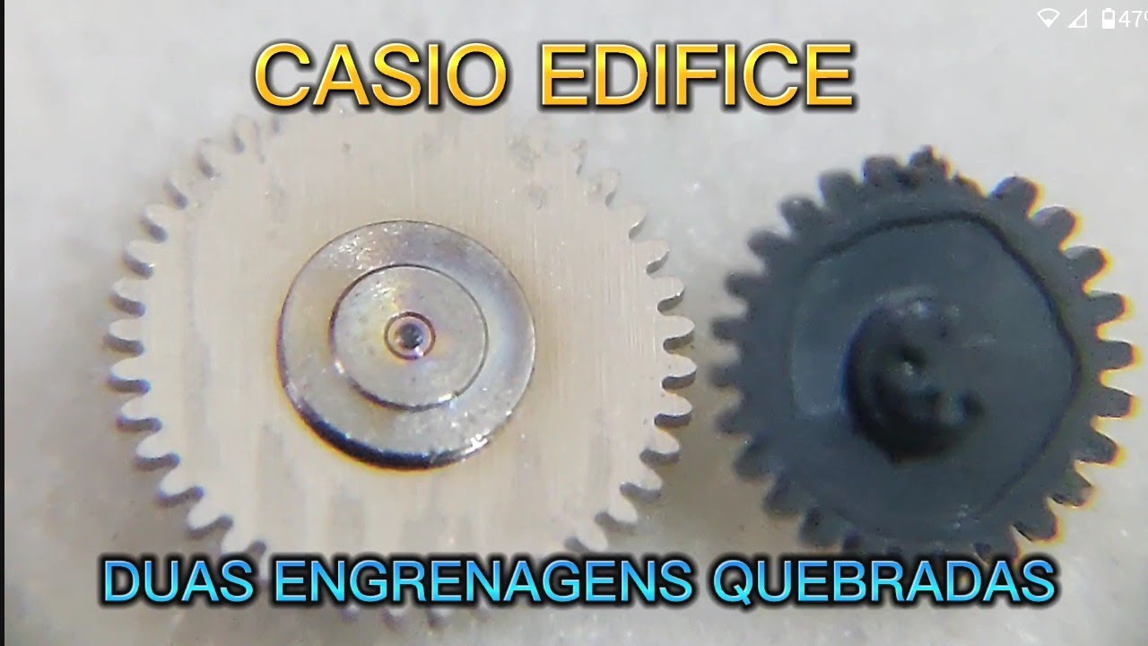 CASIO EDIFICE - REVISÃO E TROCA DE ENGRENAGENS - @ferraresibits
