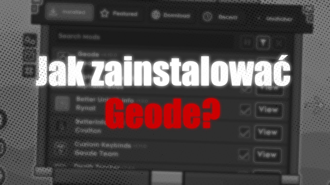 Jak zainstalować Geode! (instalator mod&oacute;w do Geometry Dasha) (2025)