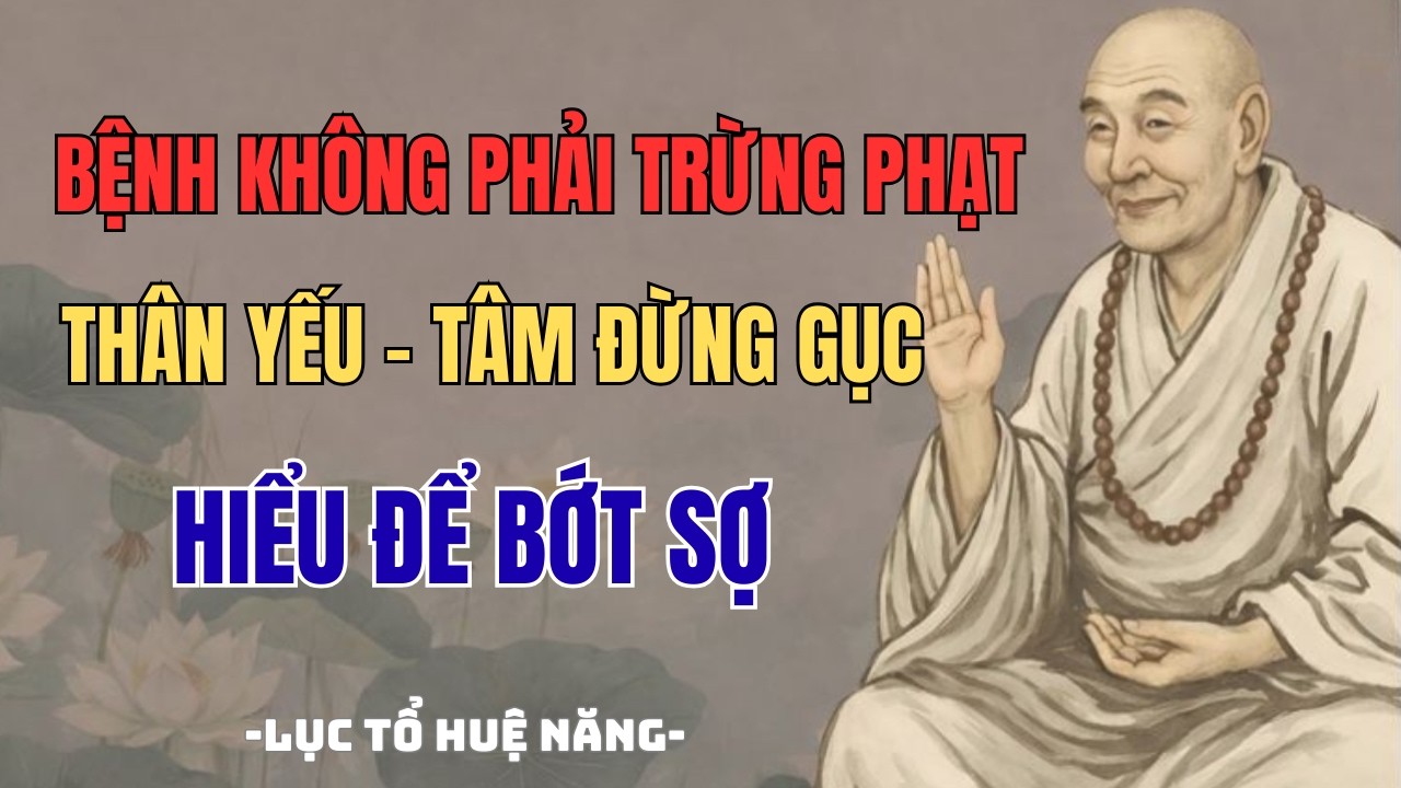 Bệnh Không Phải Trừng Phạt – Lục Tổ Huệ Năng Dạy Cách Đi Qua Mà Không Sợ |Phật Khai Tâm.