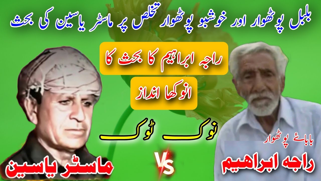 Master Yaseen vs Raja Ibrahim Nok Tok On Bulbul Pothwar | Challenge Old Pothwari Sher