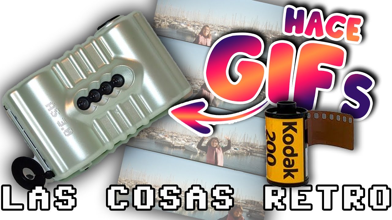 CÁMARA de CARRETE con 4 OBJETIVOS 📸 GIFs ANALÓGICOS